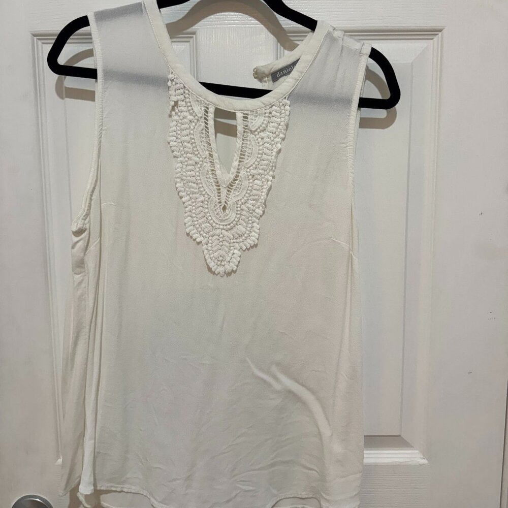 Keyhole Crochet Blouse